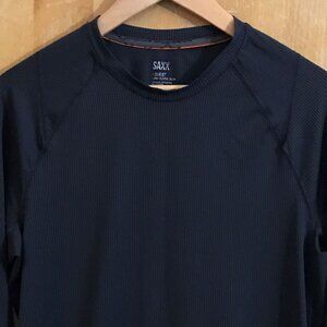 SAXX Quest Men’s Long Sleeve Crew Shirt – Size Small – Super Lightweight